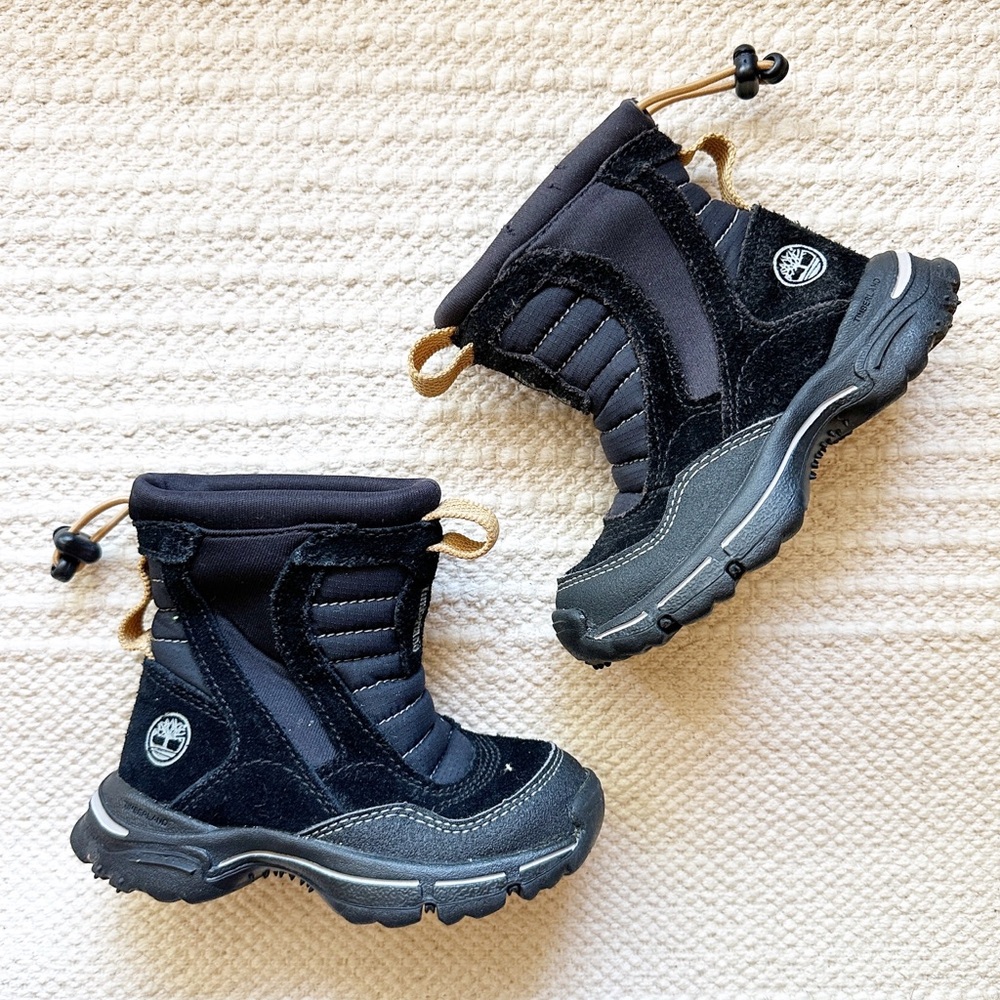 TIMBERLAND toddlers’ black Splash Blaster Thermolite pull-on winter boots 6